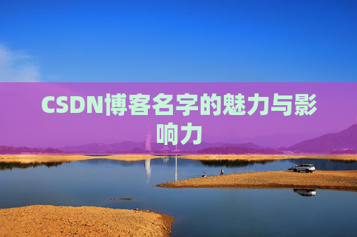 CSDN博客名字的魅力与影响力
